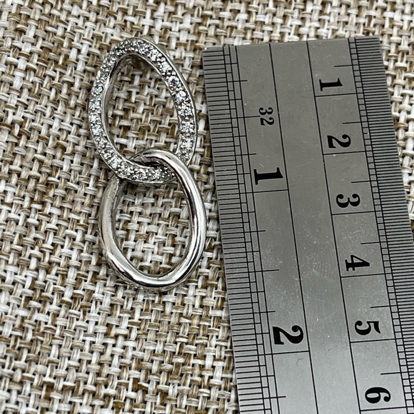 Vintage Sterling Silver Dangle Earrings with Brilliant Sparkle - Picture 14 of 15